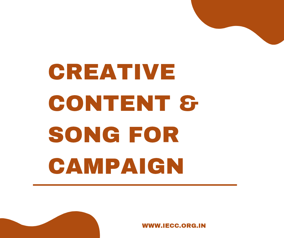 Creative Content and song for campaign